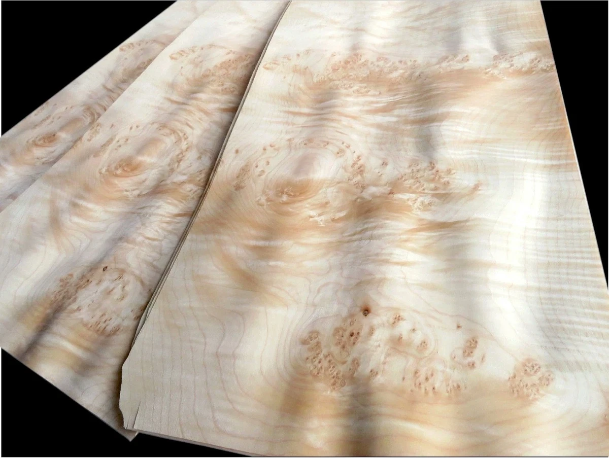6 hojas AHORN CLUSTER/BARRITA chapa chapa de madera auténtica hoja construcción de muebles madera noble