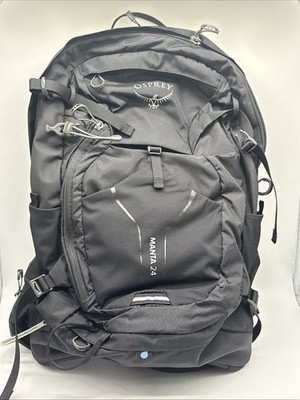 Osprey Manta 24 O/S Premium Technical Hiking Backpack 24L Black Hydro Pack NWOT