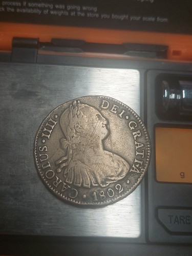 1802 Peru 8 Reales Contemporary Forgery Non Regal 19.05 Grams - Picture 2 of 3