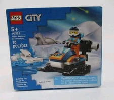 LEGO City Arctic Explorer Snowmobile Building Block Set #60376 NIB