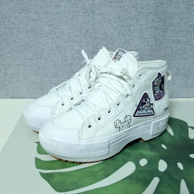 Adidas Disney Nizza High Top Sneakers 230 Rare Design