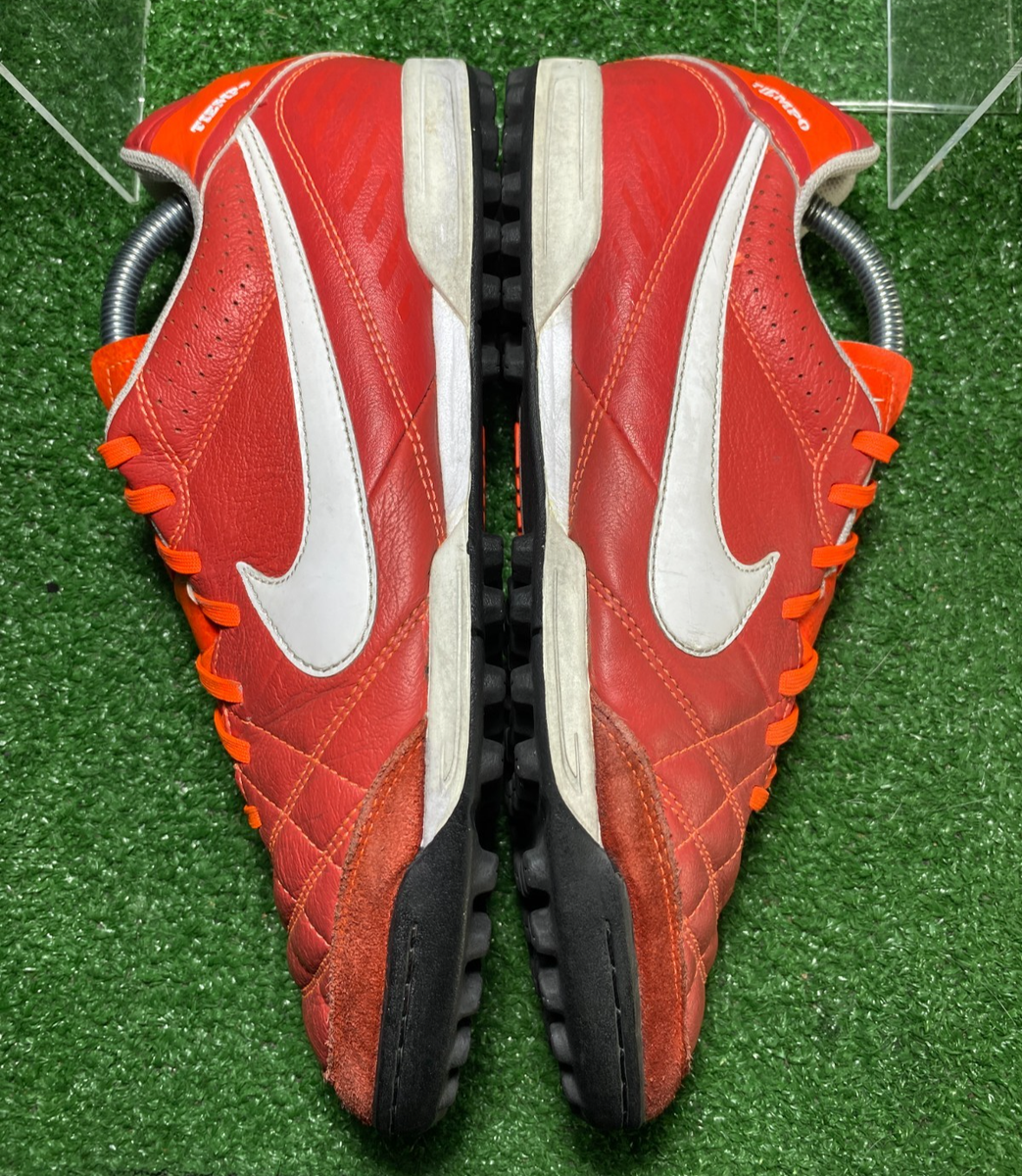 2013 Nike Tiempo Legend IV 10.5 US Elite TF Red Leather R10