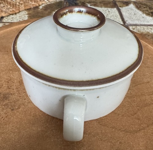 Dansk Brown Mist Sugar Bowl w. Lid 4.5”x 2”Blue Mark Vintage, Made In Denmark - Picture 2 of 13