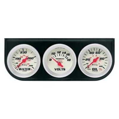 Equus 8200 - 8000 Series 2 3-Gauge Panel (Water Temp/Volt/Oil Pressure