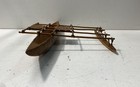 Vintage Wooden Outrigger Canoe Model Hand-Carved Polynesian Art 25 Inch — photo 5