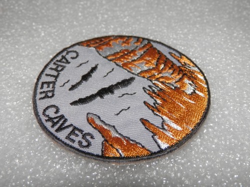 Carter Caves State Park KY Patch • Kentucky 2.5" Round Embroidered Badge Vintage - Picture 3 of 5