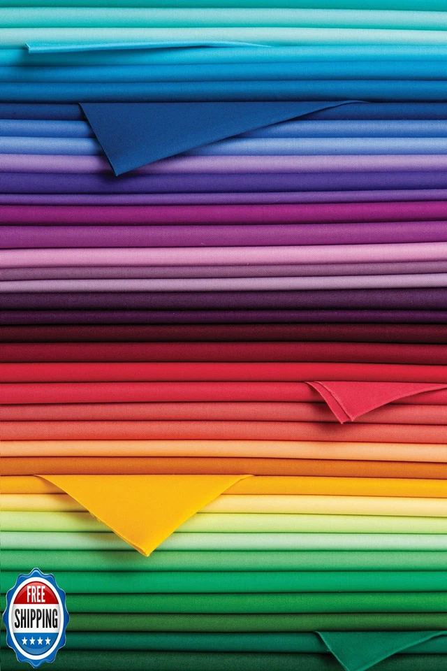 Connecting Threads 3 Yard Cut 100% American-Grown Cotton Orange Quilting Fabr - Image 2 of 3