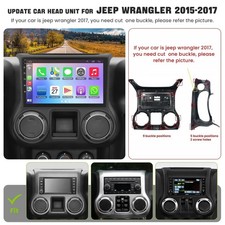 (8Core + 64GB) 10.1 Inch QLED Touch Screen Car Radio for Jeep Wrangler 2015 2...