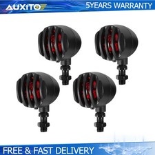 For Yamaha V Star 250 650 950 1100 4pcs Motorcycle LED Turn Signals Lights Black