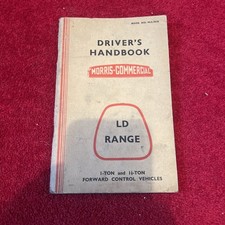 Morris Commercial LD Range Drivers Handbook with Fold out Lubrication Chart