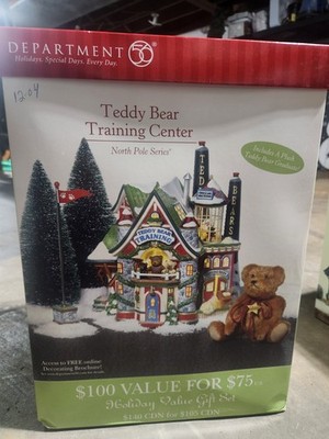 Department 56  Teddy Bear Training Center  #56744 North Pole Series