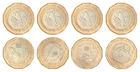 Mexico $20 Pesos, 4 Full Set, 2026 FIFA World Cup Soccer Mundial Issue Mint