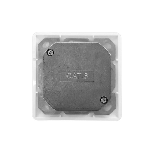 Datendose Netzwerkdose Unterputz Cat.6 ClassE 250MHz 2-Port geschirmt weiß RE/LI - Afbeelding 8 van 12