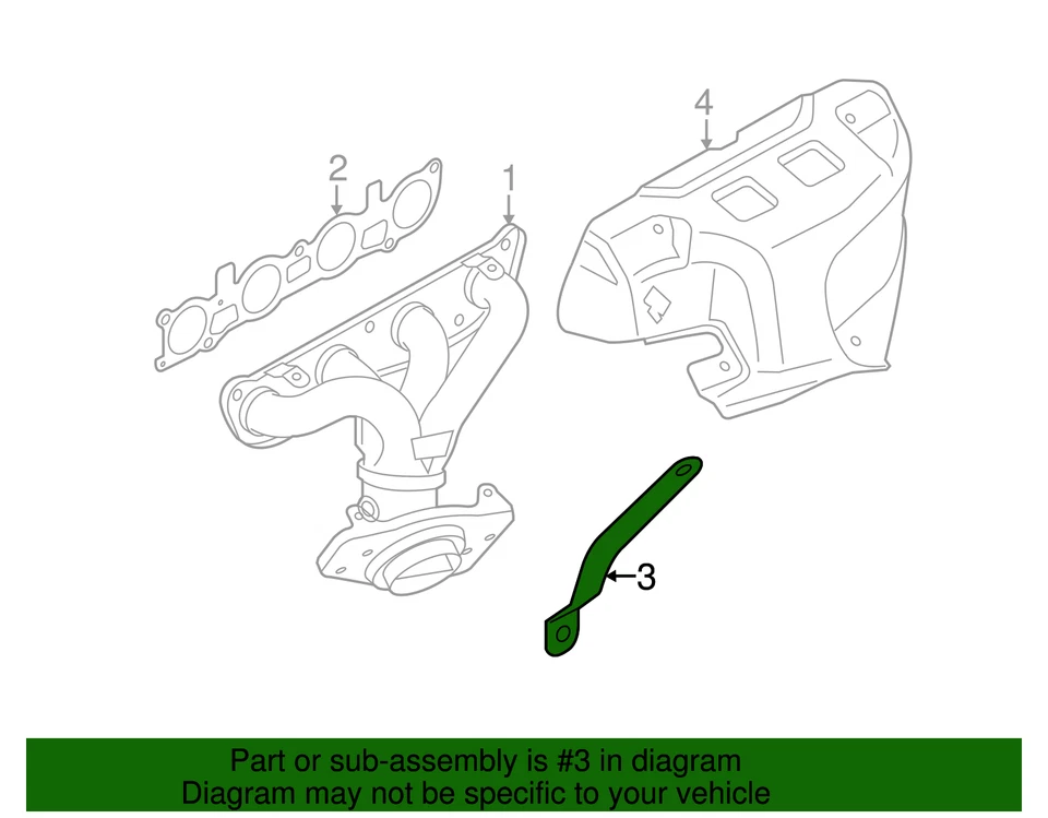 Genuine Nissan 2013-2019 Nissan Sentra - Support Bracket 14014-3SR1A - Image 2 of 2