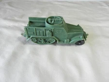 Vintage 1960’s Auburn Toy Rubber Co Army Armored Half Track Truck ~ Toy Soldiers