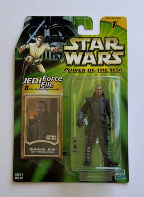 Star Wars Qui Gon Jinn Power Of The Jedi Action Figure Hasbro 2000