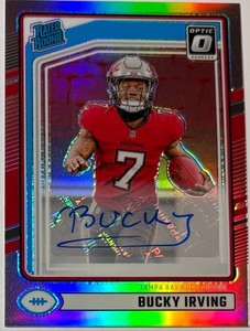 2024 Panini Donruss 301 Rated Rookie Bucky Irving Optic Preview AUTO HOLO  CLEAN