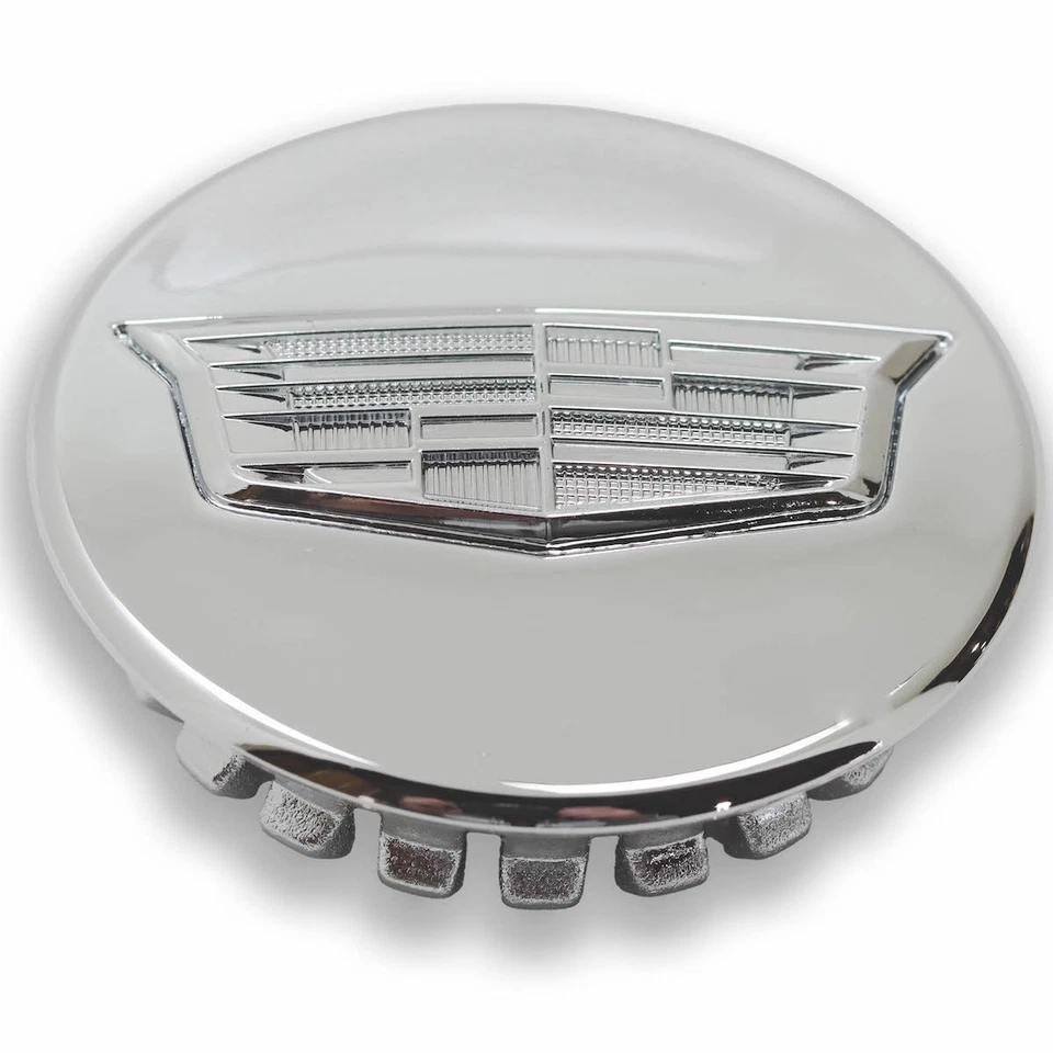 2 5/8» Cadillac ATS, CT4, CT5, CTS, XT5, XT6 хромированный центральный колпак #23212548 набор - Изображение 2 из 3