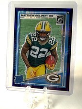 2025 Panini Donruss Optic Matthew Golden #205 Rated Rookie Purple Shock Prizm