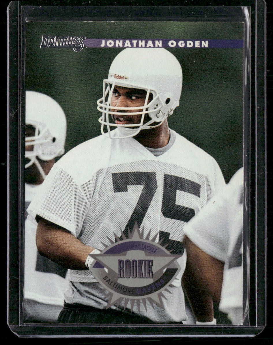 1996 Donruss Rookie Jonathan Ogden #211 (RC) BALTIMORE RAVENS FAST SHIPPING HOF