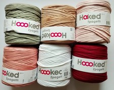0,05 Euro/m - Hoooked Zpagetti Textilgarn Paket, 6 x uni, 120m/Rolle (P5)