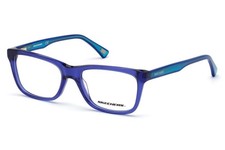 New KIDS Skechers SE-1644 090 Crystal Blue Eyeglasses 48/16/140
