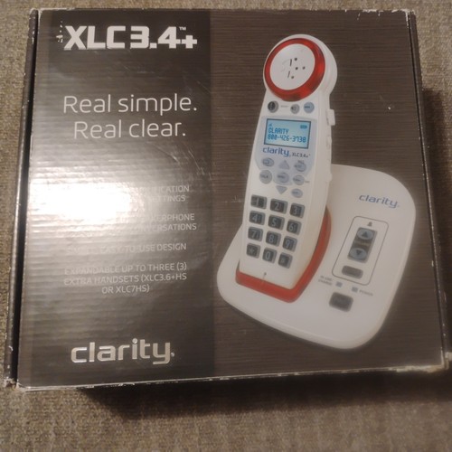 Clarity XLC3.4+ Cordless Phone For Amplified Hearing 50 Decibels