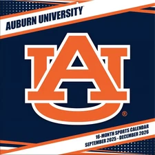 Turner Licensing,  NCAA Auburn Tigers 2026 Wall Calendar, 12'' X 12'', 16-Month