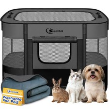 Dog Playpen,Cat Pet Puppy Pen,Portable Playpens for Dogs Indoor Outdoor Trave...