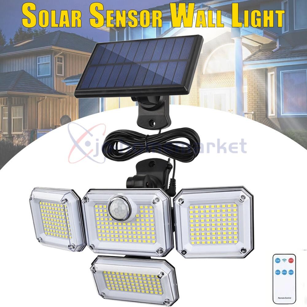 333 LED Solar Lights Outdoor Waterproof Motion Sensor Security Wall Lamp 3000LM