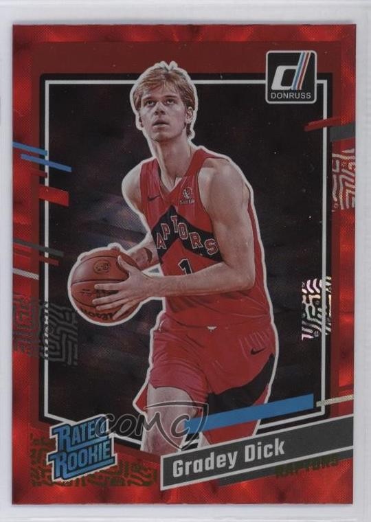 2023-24 Panini Donruss Rated Rookie Red Gradey Dick #247 12g7