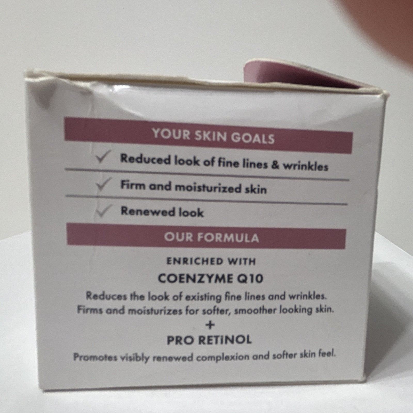 Rectangular Face Lotion Box Eucerin Face Q10 Revitalize Night Cream Q10 Pro-Retinol 1.7oz Fragrance ...