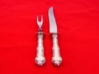 Gorham Sterling Silver Strasbourg Massive 2 Piece Roast Carving Set XG-18