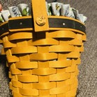 Longaberger 1999 Daisy Basket with Liner, Protectors Fabric Tie & Tie On — photo 5