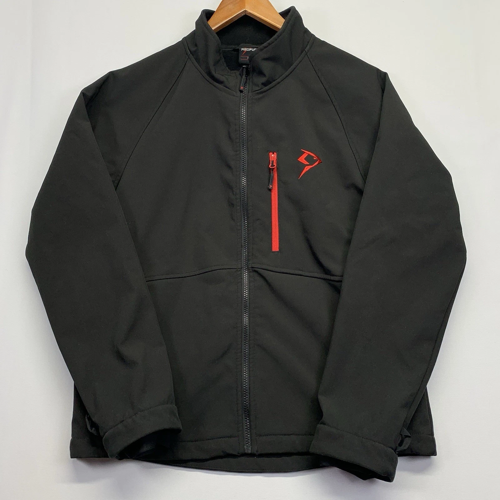 Piscifun Jacket Full Zip Men’s Medium Fleece Lined Fishing Black