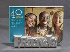 Hallmark "FRIENDS" Clear Glass Picture Frame for 5X7 Photo - NEW