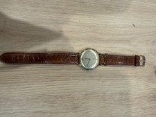 STAHL Herrenarmbanduhr – Handaufzug – Vergoldet – 1960er – Gold / Champagner