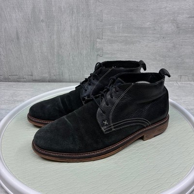 Wolverine 1883 Hensel Desert Boots Men's 9 Black Ankle High Suede Leather
