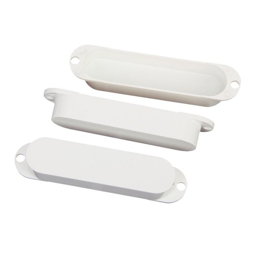 3er Set Cover für weiße Single Coil Tonabnehmer für E-Gitarre - Bild 1 von 7