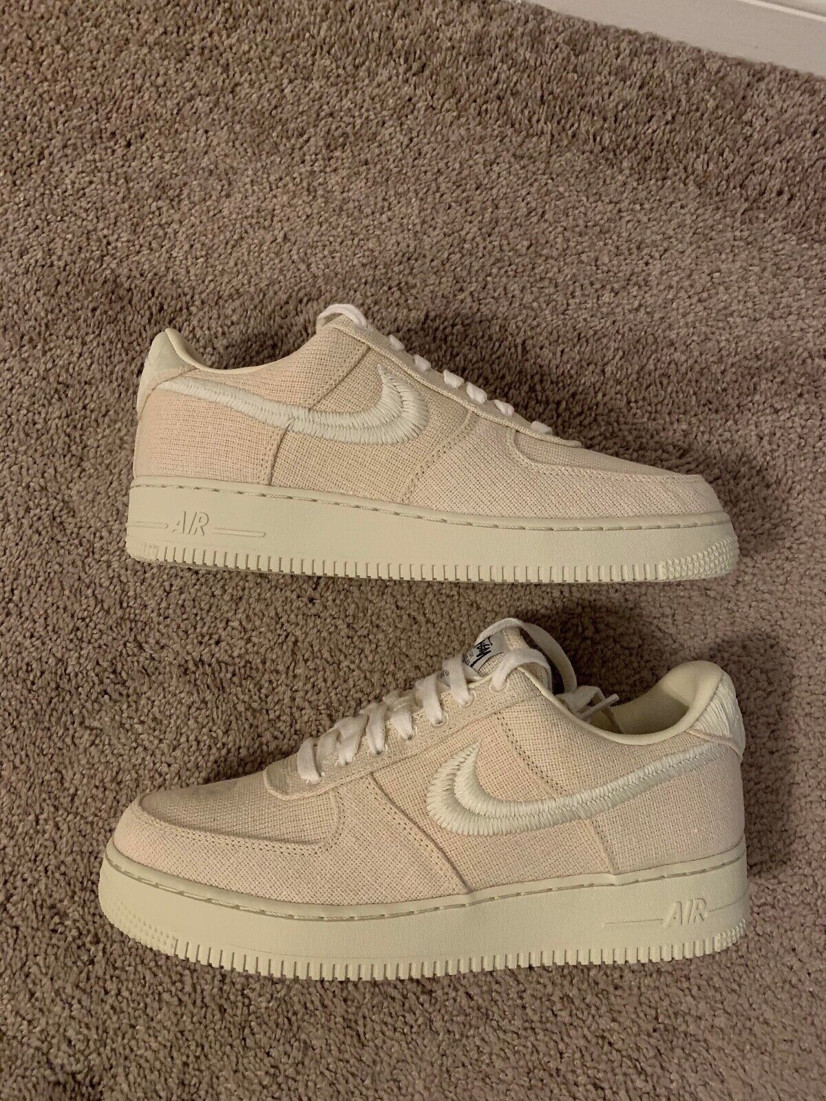 Size 8 - Nike Air Force 1 Low Stussy Fossil for sale online | eBay