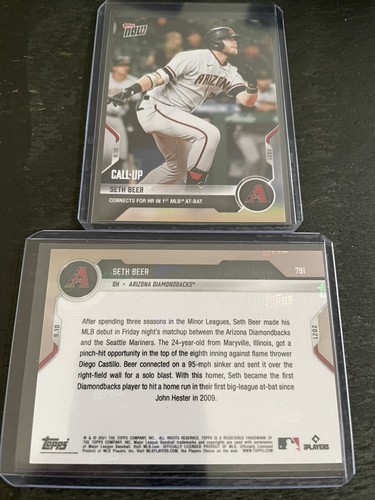 2021 Topps Now 791 Seth Beer
