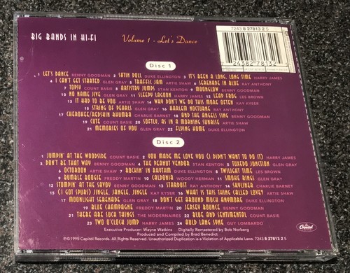 BIG BANDS IN HI-FI VOL. 1 LET'S DANCE-UK 1995 2xCD-GLEN GRAY/HARRY JAMES (M/M/M) - Picture 4 of 5