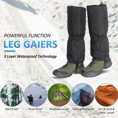 Scarpe da trekking per esterni Ghette Copertura impermeabile per gambali da neve - Foto 5 di 13