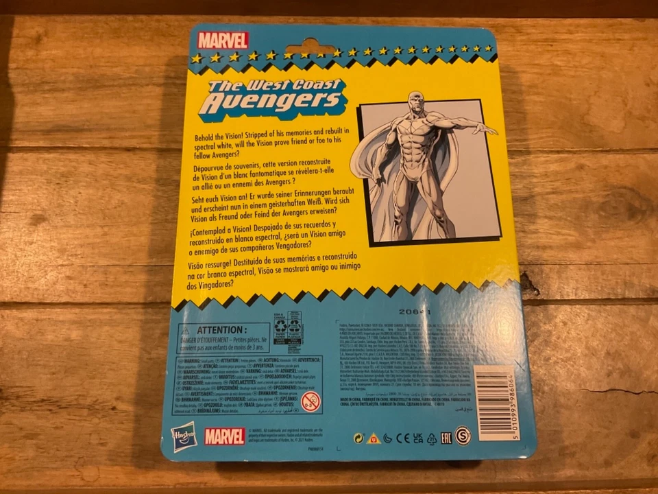 FIGURA DE ACCIÓN HASBRO MARVEL THE WEST COAST AVENGERS VISION NUEVA Foto 3 de 3