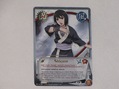 Naruto Shizune 315 Excellent Medical Skills Rare Gold Lettering