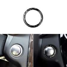 Real Carbon Fiber One-Touch Start Ring Trim for Benz C Class W205 GLC