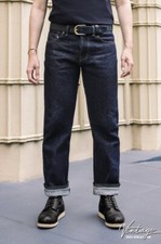 Simple Raw GoldStar 25oz Red Selvedge Denim Men's Jeans Slim Straight Fit