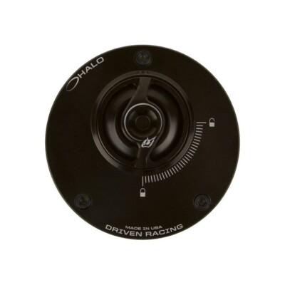 DRIVEN RACING HALO FUEL BASE/CAP YAMAHA YZF-R3 2015-2023 BLACK GAS CAP