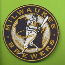 3" Circular Embroidered Patch of the Milwaukee Brewers