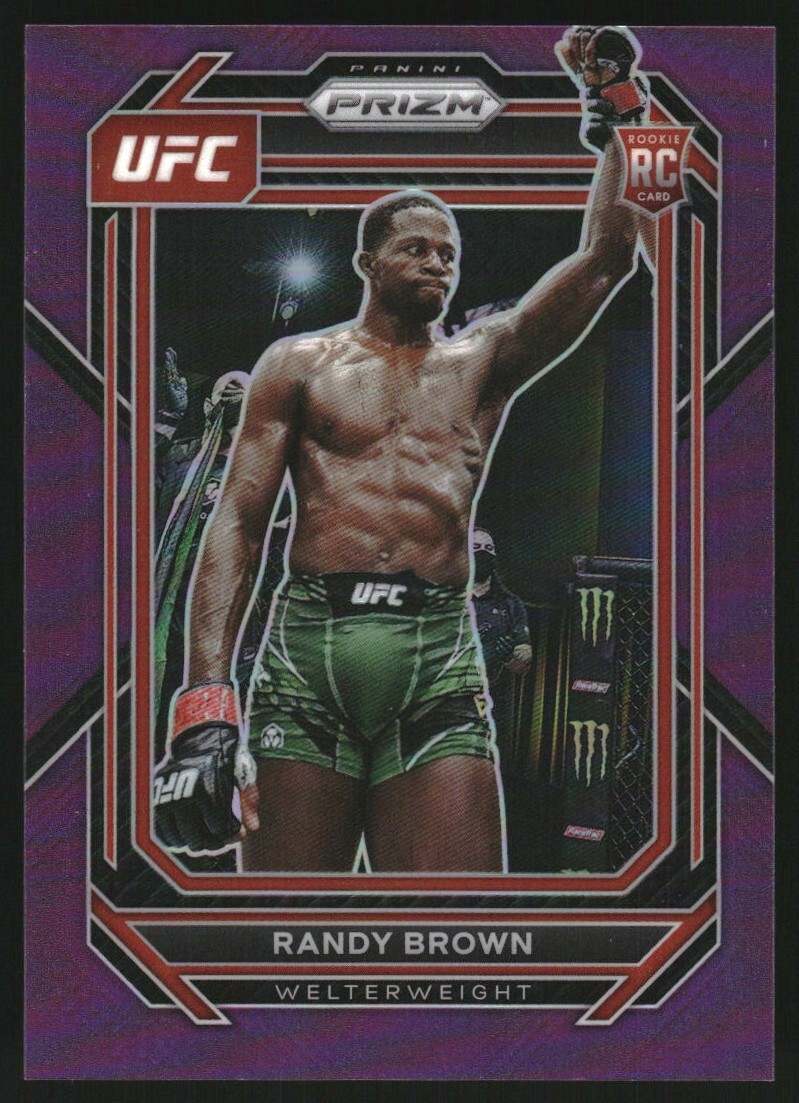 2023 Panini Prizm UFC Prizms Purple #106 Randy Brown /149